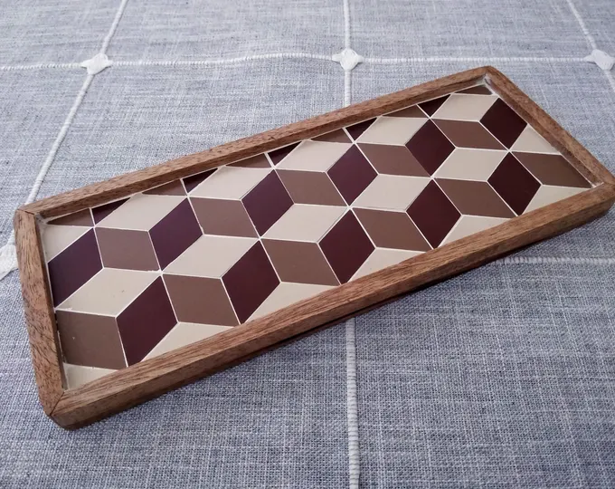 Tumbling Blocks Tray